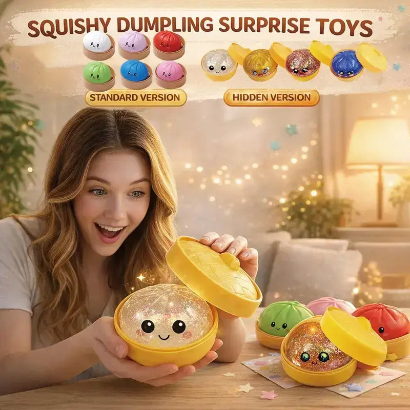 Discover the Joy of Unboxing with the Expressive Big Dumpling Squishy - A Fun Mystery Fidget Toy for Stress Relief and Surprise Gifts!