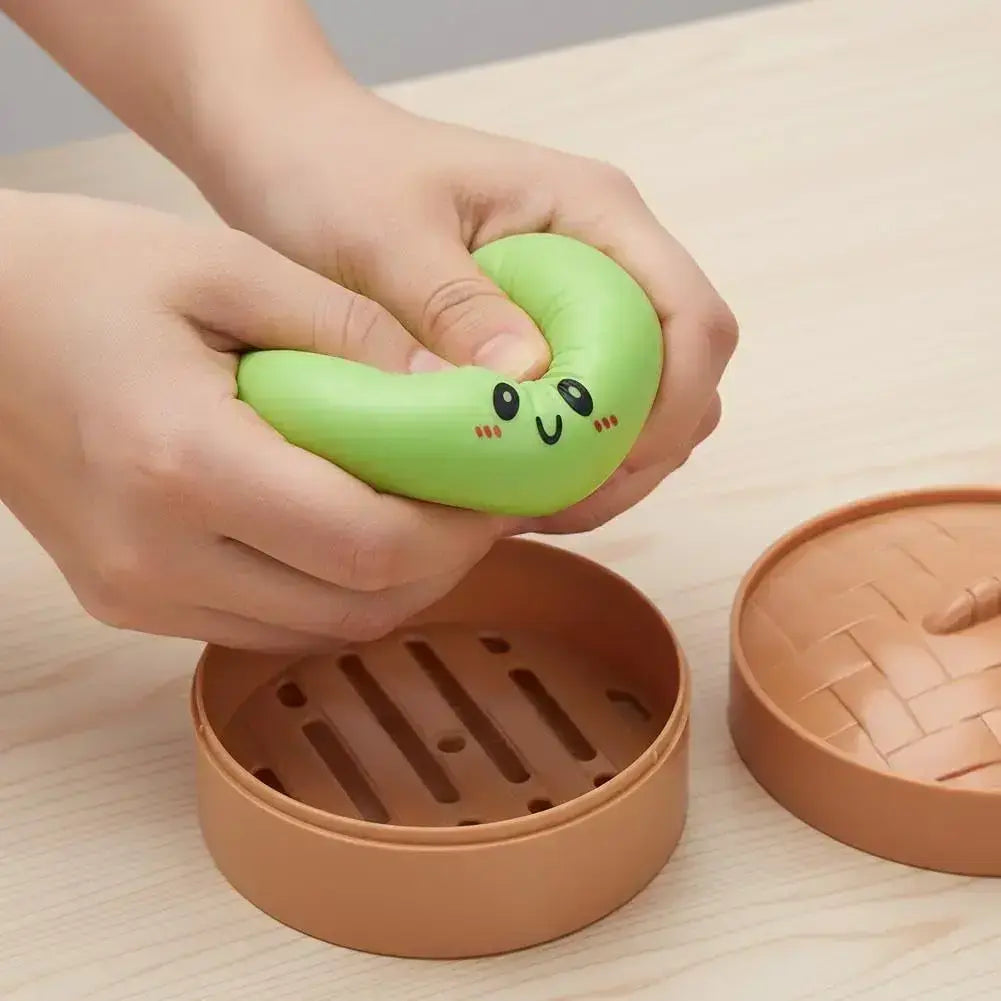 Discover the Joy of Unboxing with the Expressive Big Dumpling Squishy - A Fun Mystery Fidget Toy for Stress Relief and Surprise Gifts!